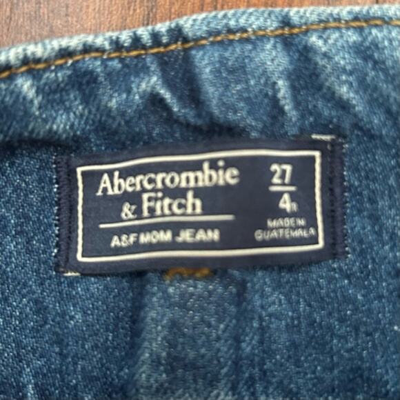 Abercrombie and Fitch High Waisted Paper Bag Mom Jeans with Belt, Size 27/4R - Picture 12 of 12